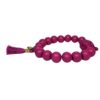 Damen Armband Wein Rot Buddha Troddel Perlen Modeschmuck Armband