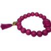 Damen Armband Wein Rot Buddha Troddel Perlen Modeschmuck Armband – Bild 4
