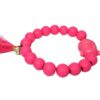Damen Armband Pink Buddha Troddel Perlen Modeschmuck Armband