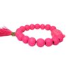 Damen Armband Pink Buddha Troddel Perlen Modeschmuck Armband
