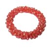 Damen Armband Crystal Perlen facettiert Lachs Modeschmuck Armband
