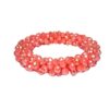 Damen Armband Crystal Perlen facettiert Lachs Modeschmuck Armband