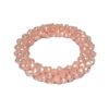Damen Armband Crystal Perlen facettiert Zart Lachs Modeschmuck Armband