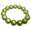 Impala Damen Armband Big Magic Buddha Kopf Polymer Perlen Lindgrün 14mm Ø