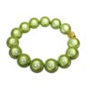 Impala Damen Armband Big Magic Buddha Kopf Polymer Perlen Lindgrün 14mm Ø