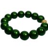 Impala Damen Armband Big Magic Buddha Kopf Polymer Perlen Grün 14mm Ø