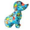 Pomme Pidou Spardose Money Bank Dackel Hund Opal Blau