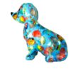 Pomme Pidou Spardose Money Bank Dackel Hund Opal Blau