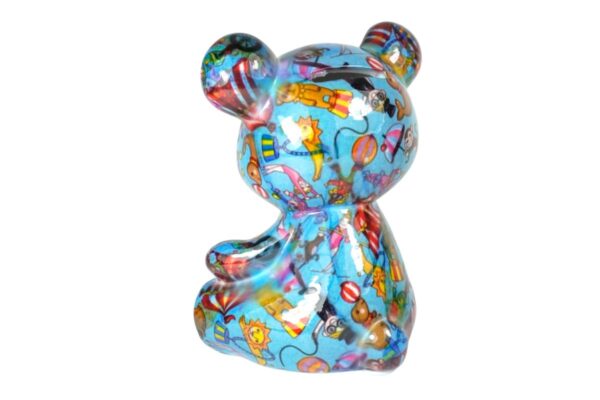 Pomme Pidou Spardose Money Bank Teddy Bär Bärchen Toto Hellblau