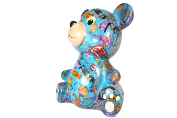 Pomme Pidou Spardose Money Bank Teddy Bär Bärchen Toto Hellblau