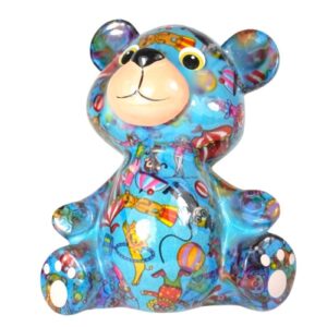 Pomme Pidou Spardose Money Bank Teddy Bär Bärchen Toto Hellblau