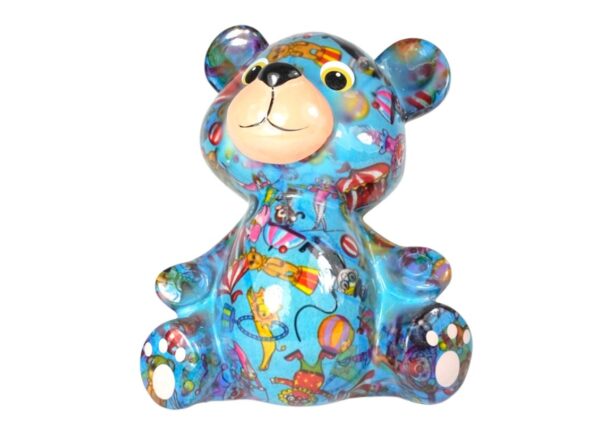 Pomme Pidou Spardose Money Bank Teddy Bär Bärchen Toto Hellblau