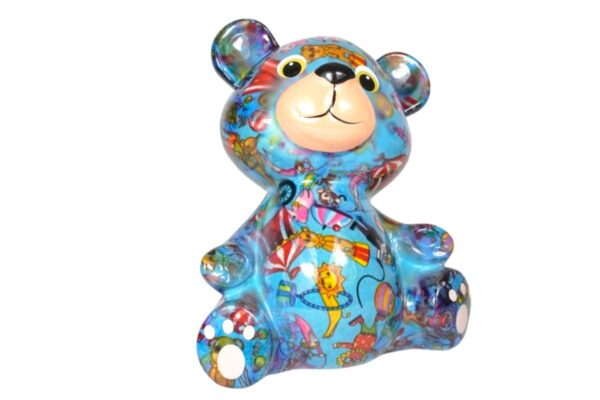 Pomme Pidou Spardose Money Bank Teddy Bär Bärchen Toto Hellblau