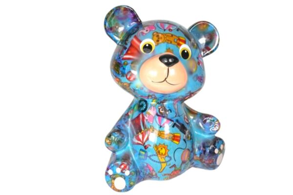 Pomme Pidou Spardose Money Bank Teddy Bär Bärchen Toto Hellblau