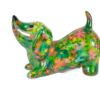 Pomme Pidou Spardose Money Bank Dackel Hund Filou Grün