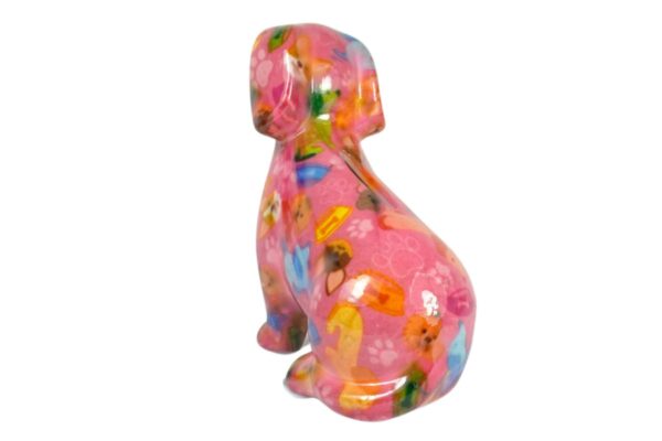 Pomme Pidou Spardose Money Bank Dackel Hund Opal Rosa