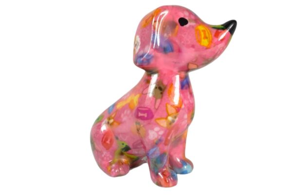 Pomme Pidou Spardose Money Bank Dackel Hund Opal Rosa