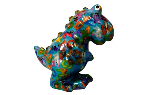 Pomme Pidou Spardose Money Bank Dinosaurier Dino Tito Blau ABC