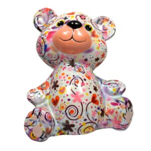 Pomme Pidou Spardose Money Bank Teddy Bär Bärchen Toto Rosa Weiß