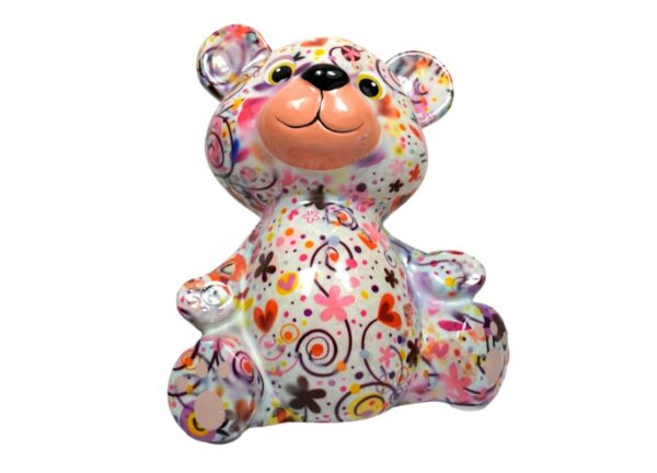 Pomme Pidou Spardose Money Bank Teddy Bär Bärchen Toto Rosa Weiß