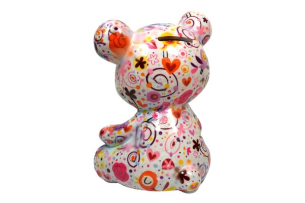 Pomme Pidou Spardose Money Bank Teddy Bär Bärchen Toto Rosa Weiß