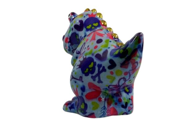 Pomme Pidou Spardose Money Bank Dinosaurier Dino Tito Blau Herzchen