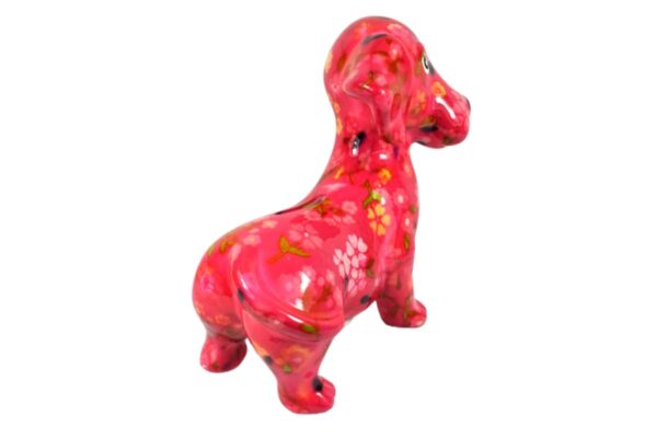 Pomme Pidou Spardose Money Bank Dackel Hund Dennis Pink