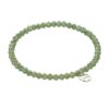 Biba Armband Crystal Perlen 4mm Grün Damen Armband Anhänger Silber
