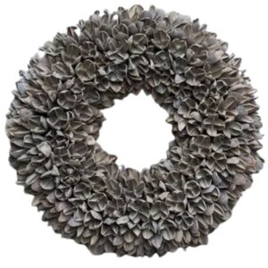 Couronne Wandkranz Herbstkranz Naturkranz Bakuli Wreath Grey Wash 40 ∅