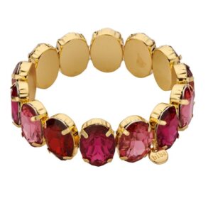 Biba Armband Holiday Glitter Rosa 18mm Breit Damen Armband Anhänger Gold