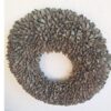 Couronne Wandkranz Herbstkranz Naturkranz Bakuli Wreath Grey Wash 40 ∅