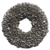 Couronne Wandkranz Herbstkranz Naturkranz Bakuli Wreath Grey Wash 40 ∅ – Bild 9