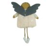 Baden Schutzengel Aufhänger Deko Engel im Plüschkleidchen Creme Mary