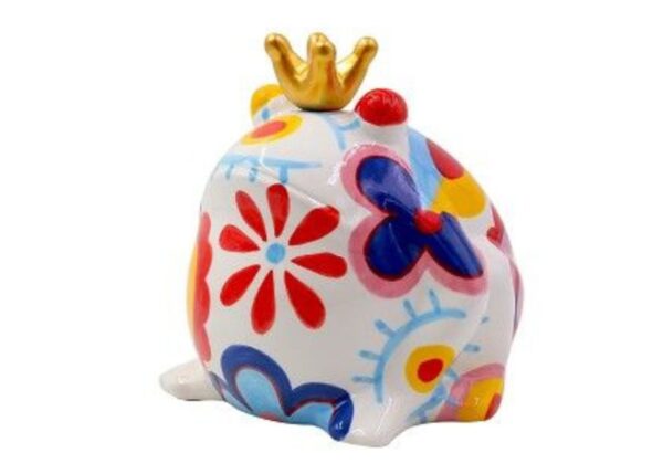 Pomme Pidou Spardose Money Bank Frosch Freddy M Blossom Bliss Weiß