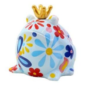 Pomme Pidou Spardose Money Bank Frosch Freddy M Blossom Bliss Blau