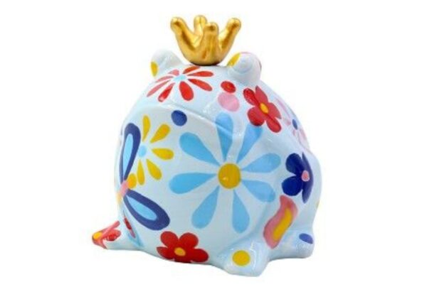 Pomme Pidou Spardose Money Bank Frosch Freddy M Blossom Bliss Blau