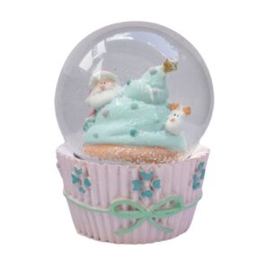 Schneekugel Weihnachtskugel Glimmerkugel Cupcake Present Rose