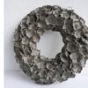 Couronne Dekokranz Wandkranz Türkranz Naturkranz Coco Flower Wreath Grey Wash 40 ∅