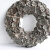 Couronne Dekokranz Wandkranz Türkranz Naturkranz Coco Flower Wreath Grey Wash 40 ∅