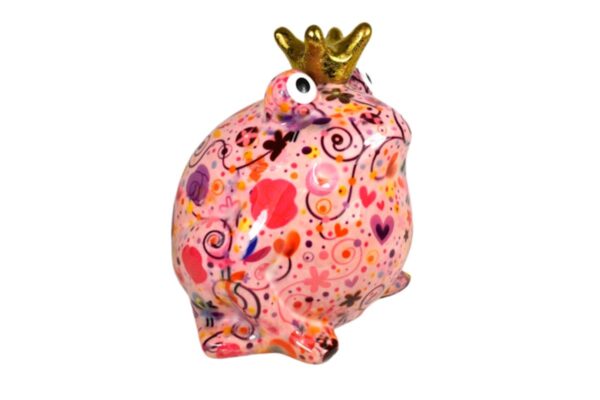 Pomme Pidou Spardose Money Bank Frosch Freddy Birds Hearts Rose