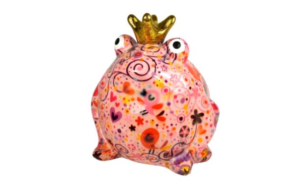 Pomme Pidou Spardose Money Bank Frosch Freddy Birds Hearts Rose