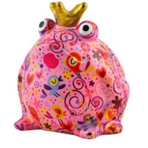 Pomme Pidou Spardose Money Bank Frosch Freddy Birds Hearts Rose