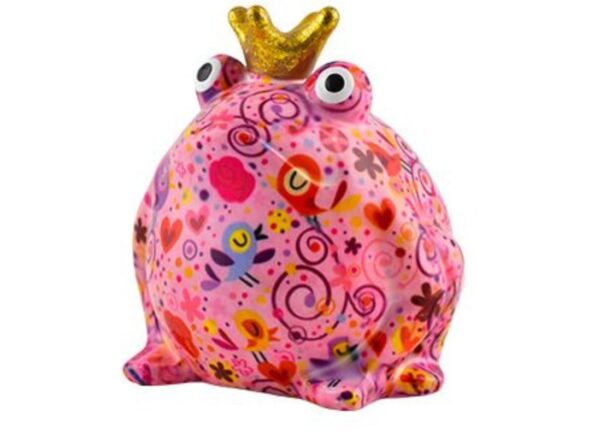 Pomme Pidou Spardose Money Bank Frosch Freddy Birds Hearts Rose