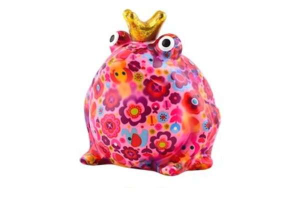 Pomme Pidou Spardose Money Bank Frosch Freddy Flower Power