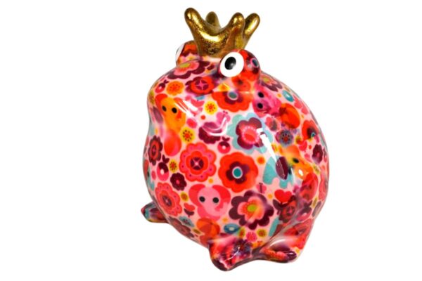 Pomme Pidou Spardose Money Bank Frosch Freddy Flower Power