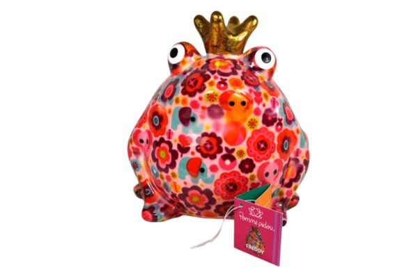 Pomme Pidou Spardose Money Bank Frosch Freddy Flower Power