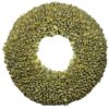 Couronne Dekokranz Wandkranz Naturkranz Handarbeit Bakuli Wreath Yellow Wash 40cm ∅