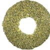 Couronne Dekokranz Wandkranz Naturkranz Handarbeit Bakuli Wreath Yellow Wash 40cm ∅