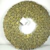 Couronne Dekokranz Wandkranz Naturkranz Handarbeit Bakuli Wreath Yellow Wash 40cm ∅
