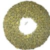 Couronne Dekokranz Wandkranz Naturkranz Handarbeit Bakuli Wreath Yellow Wash 40cm ∅
